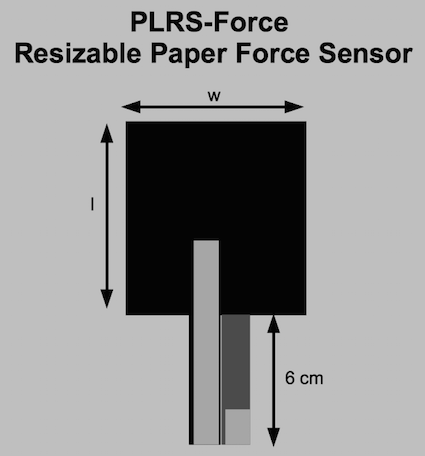 Resizeable paper-based force sensor by Papier Logik