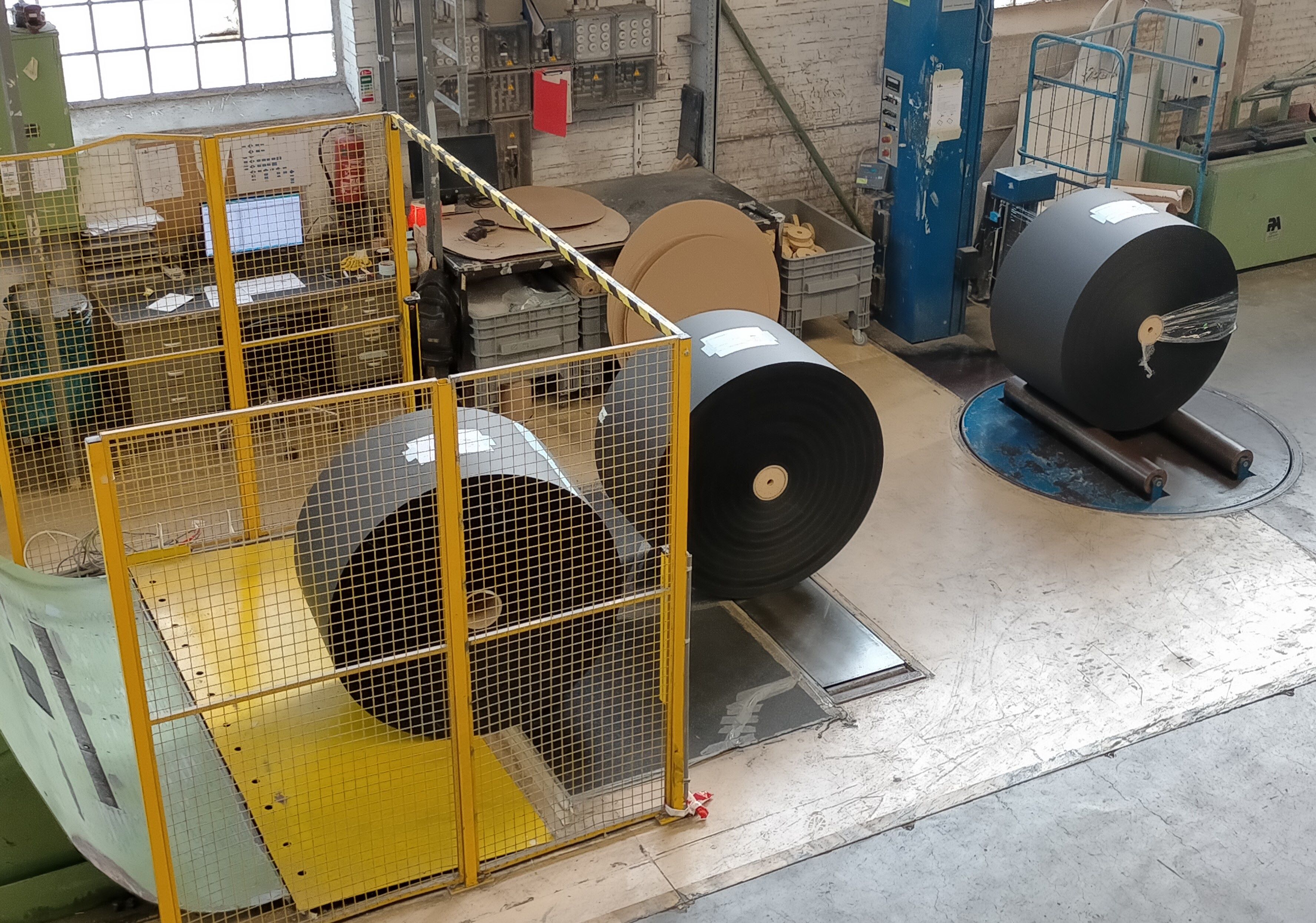 Preliminary Setup and test of the Paper Machine prior to Papier Logik production in Europe