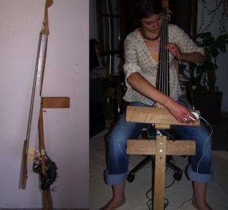 Paper-Based E-Cello built with Zool for their Violonist Anne-Sophie G. -- Bourse Déclic Jeune Fondation de France 2006
